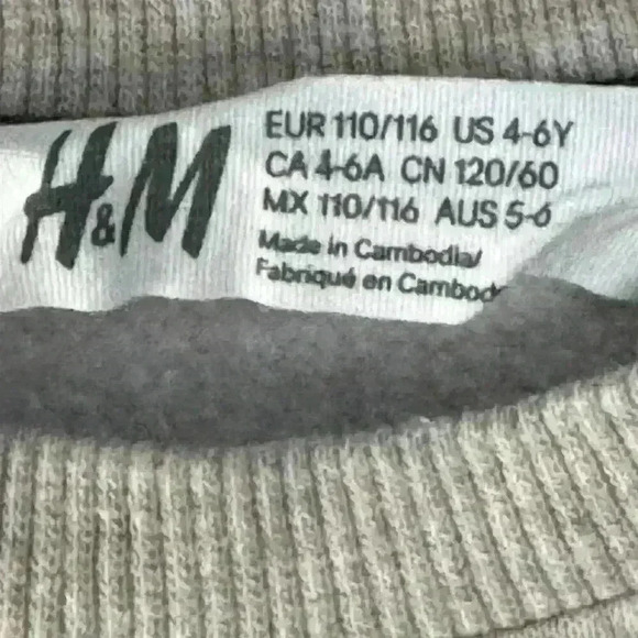 H&M Kids New York Varsity Team Crewneck Sweatshirt-Size 4-6 yrs - Picture 5 of 7